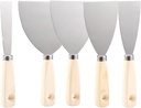 Putty Knife, Set, Scraper, Spackle Knife, Paint Scraper, Scraper Tool, No Rusting, Perfect For Repairing Drywall, Removing Wallpaper, Mud, Plaster Scraping (5)