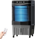 2800CFM Swamp Cooler with Remote, 8.2 Gal Portable Evaporative Air Cooler, with 12H Timer, 3 Speeds, Rolling Casters, 120°Oscillation, Industrial Air Conditioner for Room Cooling(100x35x48cm/40x14x19i
