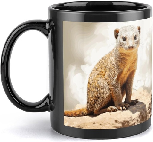 [BRSRAAL6A55QAHTZ] Wild Meerkats Travel Mug Ceramic Large Ceramic Coffee Mugs with Handle, Porcelain Mugs- Perfect for Coffee Tea Espresso Other Beverages