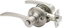 Copper Creek KL2231SS Scandinavian Push Button Privacy Kash Non-Handed Lever, Satin Stainless