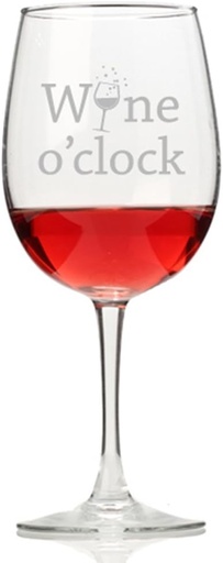 [BRSWKGAPOIEBCAA3] Wine O'Clock Wine Glass