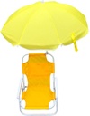 Camping Chair, Kids Beach Chair with Umbrella Foldable & Detachable Beach with Canopy, Lightweight and Sturdy Outdoor Seat for Camping, Travel, Lawn, Green