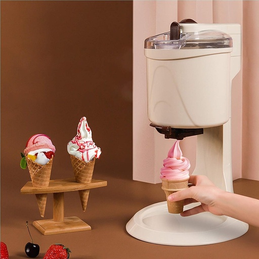 [BRSRE235O54AK3YU] Soft Ice Cream Machine, Gelato & Sorbet Maker - for Healthy Sorbets, Freezing Yogurt, 220V, Perfect for Home