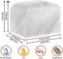 2 & 4 slice Toaster Cover, Black Marble Polyester Fabric Two Four Slice Toaster Appliance Dust-proof Cover Toaster Machine Cover