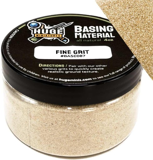 [BRSRMZQOCIHWA33O] Huge Miniatures Basing Materials, Fine Grit Ballast Model Basing Materials for Tabletop and Diorama – 4oz Jar