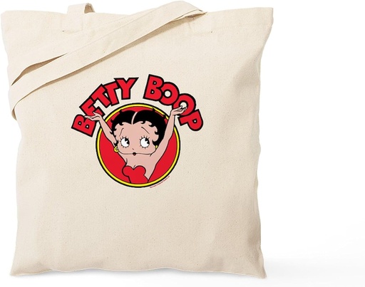 [BRSROZYNC4MREEQ4] CafePress Betty Boop Icon Reusable Natural Beige Canvas Shopping Bag