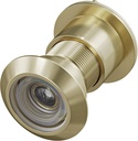 Door Viewer Peephole, Solid Brass 220 Degree HD Door Viewer, with 1-7/64″ (28mm) Drill Bit and Privacy Cover, Compatible with Door Thick from 1-21/32" to 2-1/8" Satin Gold Finish