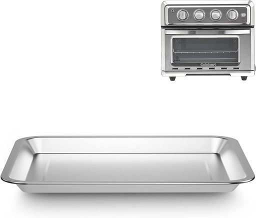 [BRSROHYKAQFA233J] Stainless Steel Baking Tray Pan Compatible with Cuisinart Airfryer TOA-060 and TOA-065,Dishwasher Safe Cuisinart Air Fryer Toaster Oven Replacement Tray 1 Set.