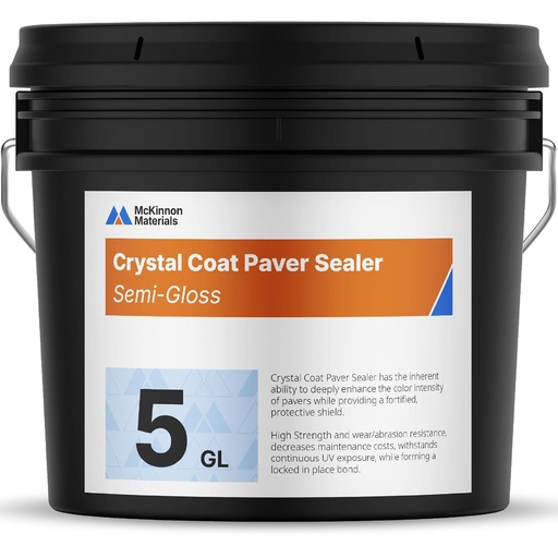 [BRSRACQ7CUMWC23B] McKinnon Concrete Sealer, Paver Sealer 5 Gallon, Penetrating Semi Gloss Wet Look, Outdoor/Indoor, Concrete, Brick, Natural Stone, Limestone, Rock, Cement, Flagstone, Stucco, Pool Decks