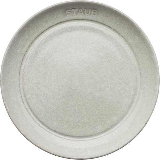 [BRSW2AA5AUFWG2Q3] Staub Ceramic Dinnerware 4-pc 6-inch Appetizer Plate Set - White Truffle