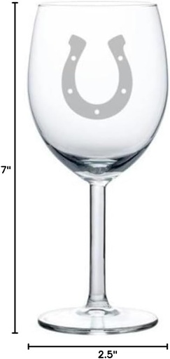 [BRSWECTQAV7AODT6] Wine Glass Goblet Horseshoe (10 oz)