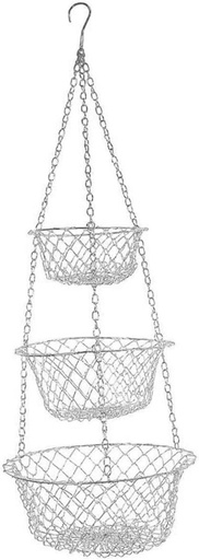 [BRSREEACCAFAYH3U] KICHOUSE Heavy Duty Wire Basket Fruit Basket for Kitchen Decor Wall Hanging Fruit Bowl Storage