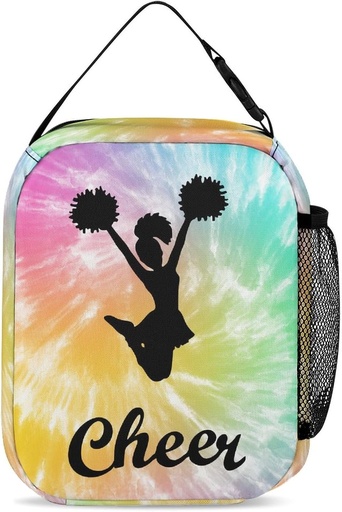 [BRSREZYYCICRSYA3] Cheerleading Lunch Bag for Kids Girls Boys Teens - Cheerleader Cheer Theme Leakproof Insulated Thermal Lunchbox, Portable Reusable Lunch Box for Work School Travel