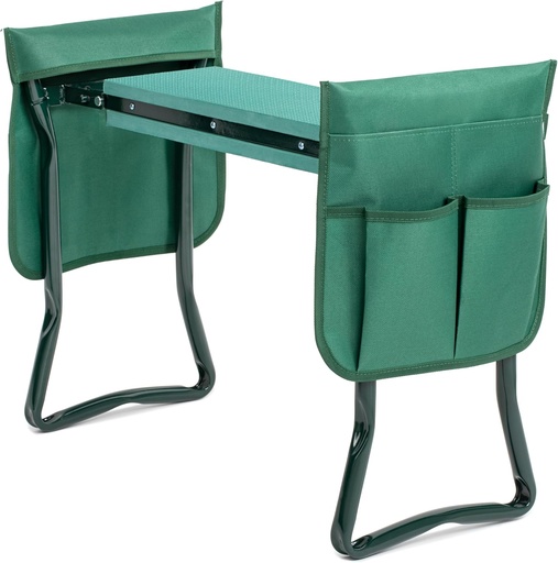 [BRSROCYKPIIAID3H] YSSOA New Garden Kneeler and Seat, with Sturdy Soft EVA Foam Pad, Hold Up to 330lb, Foldable Kneeling Bench, with 2 Tool Pouch for Gardening, Fishing, Camping, Green, Arbor Day Gift
