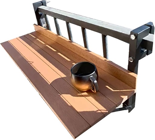 [BRSROZA5BNYWAYI7] Balcony Bar Table For Railings, Balcony Table, Outdoor Hanging Rail Tables For Deck, Outdoor Folding Table, Wall-Mounted Small Folding Space Saving Serving Table Desk, For Patio Garden Porch ( Color :