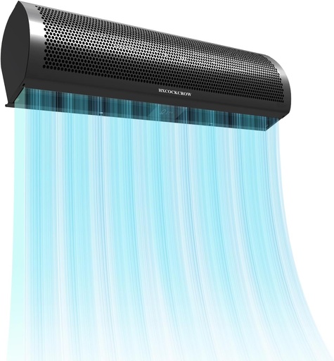 [BRSRE2QYCIJWM3I6] 40 inch Air Curtain for Doors, Matte Black Powerful 1000CFM/2068FPM Commercial Door Fan for Bugs Restaurant Home Garage, Wall Mounted Air Curtain Fan with Door Magnetic Switch