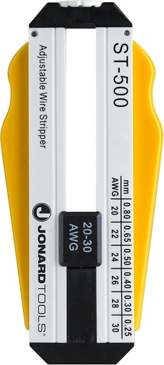 [BRSWIYYAAACQEFYZ] Jonard Tools ST-500 Adjustable Precision Wire Stripper, 20-30 AWG