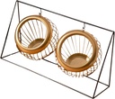 Coffee Pod Holder Fruit Bowl Multifunctional Snack Candy Container Wrought Iron Storage Basket for Kitchen Office Livingroom, Gold