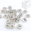 50 Pcs 3030 Series Sliding T Nuts Metric M6 Thread Slide in Hammer Head T-Nut, Sliding T-Nuts for Standard 8mm T-Slot Aluminum Extrusion Profile