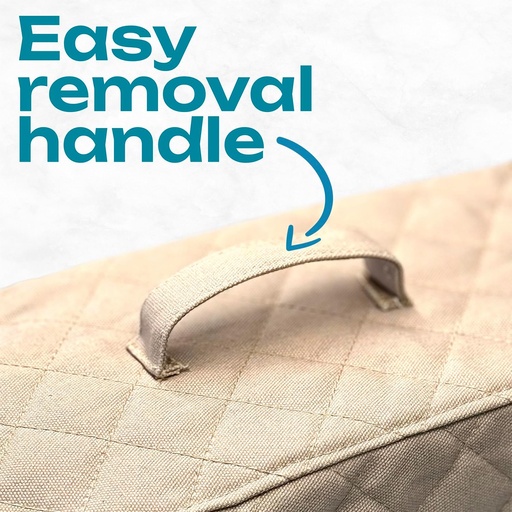 [BRSREYYZORYA22DD] Premium 3-layer Appliance Dust Cover for Keurig k-express single serve k-cup pod coffee maker (Beige)