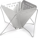 SUEIANNMN Collapsible Pour Over Coffee Dripper Filter Holder, Folding Stainless Steel Reusable Coffee Cone Filter Portable Compact for Office Home Travel Picnic Camping Inverted Pyramid Style