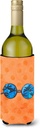 Caroline's Treasures BB8178LITERK Sunglasses Orange Polkadot Wine Bottle Hugger, Orange Bottle Cooler Sleeve Hugger Machine Washable Collapsible Insulator Beverage Insulated Holder