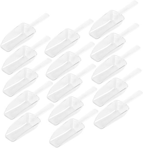 [BRSROCYRA4GWOFLV] DECHOUS 15pcs Multi-purpose Measuring Scoops Plastic Ice Scoops for Flour Sugar Bread Salad Compact Kitchen Measuring Cups for Parties Weddings Home Use
