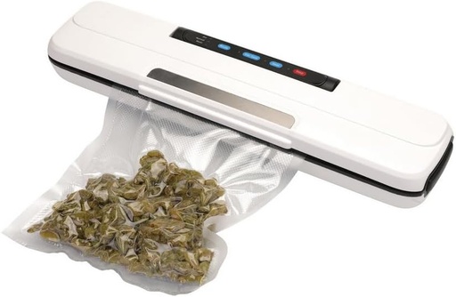 [BRSREYI5DEFWKAI2] Vacuum Sealer Machine for Food Storage – 65Kpa Kitchen Appliances with Bag Sealing Function Fully Automatic Touch-Control Vacuum Sealer for Both Dry and Wet Use Portable (White)