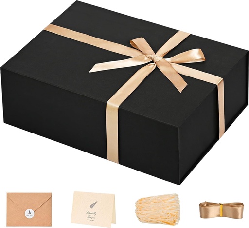 [BRSW2BIRDF5GY2TO] LIFELUM Green Gift Box 14"x8.5"x4.5" Christmas Gift Boxes with Lids for Presents for Anniversary Wedding Proposal Birthday Gift boxes with Shredded Filler Card Ribbon