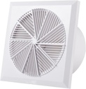 Ventilation Fan 4/6/8" Square Extractor Ventilation Fan,Ultra-Thin Window Wall Mount Exhaust Fan,High Speed Quiet Exhaust Air Blower for Bathroom Kitchen Toilet Venti(6inch)