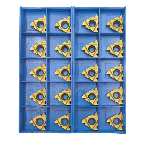 [BRSRAGQOBYARQHLV] 16ER AG60/16IR AG60 CNC Lathe Indexable Threading Carbide Cutting Insert，Internal External Threading Inserts for Netal Lathe Tools (20pcs 16IR AG60)