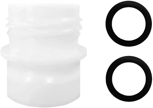 [BRSRAZQQOUMWMG32] 28 mm PET Soda Water Bottle Adapter Adaptor Compatible with Sodastream Machine Markers (White)