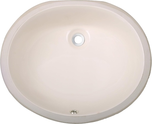[BRSRABI5AAJWCGTL] MERCURY 19 in. Oval Undermount Bathroom Sink in Biscuit (Sink Only)