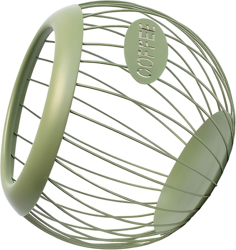 [BRSREAIYAENQAFDF] Coffee Capsule Holder Organizer Basket for Kitchen Countertop Storage with Stylish Iron Design