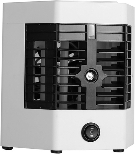 [BRSRAYINOAPWG2AZ] Riloer Portable Air Cooler Fan, 3 Speed Portable Air Conditioner, Desk Fan with 500ml Water Tank, with Ultrasonic Sprayer and Blue Light, for Home Office Camping