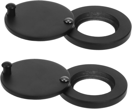 [BRSREYAHBUBWGEQZ] Mipcase 2pcs Cat Eye Back Cover Rotating Privacy Door Viewer Home Security Peephole Protector Privacy Door Viewer Cover Easy Install