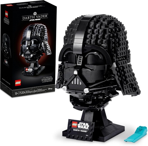 [BRSWYHAPAAPGADTU] LEGO Star Wars Darth Vader Helmet Building Set for Adults - Collectible Model Kit for Men & Women, Ages 18+ Years - Gifts for Christmas for Men & Women - 75304