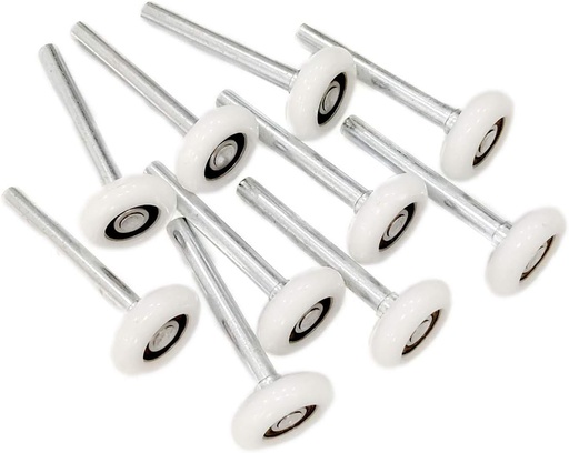 [BRSWYZANBZ7AICDG] FKG 2" Inch Nylon Garage Door Roller 6200ZZ Shield Bearing, 4" inch Stem, Set of 10