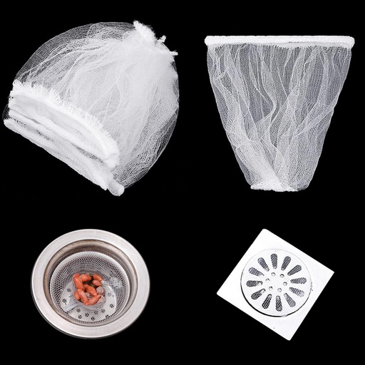[BRSROCQ5AB7QGET4] 500 Pcs Mesh Sink Strainer Bag, Disposable Kitchen Sink Filter Bag Strainer Nets for Collecting Kitchen Garbage Bathroom Floor Drain