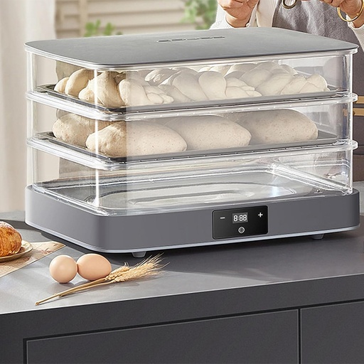 [BRSREYL3BAHRSDTG] Electric Dough Proofer Machine,Bread Proofing Box 40L, with Adjustable Temperature and Timing for Even Fermentation, for Home Bakeries