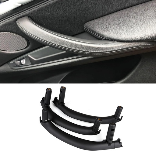 [BRSRAAT2OAMRYCTH] Automobile Door Handles Cover Fit for BMW X5 F15 F85 14-18 / X6 F16 F86 15-19 Car Interior Door Pull Handles Replace Cover 50i M Sport 35d 35i 40e 50i (Black)