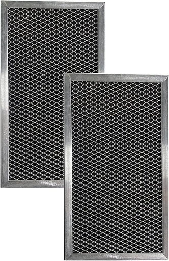 [BRSWKH33OMIW2AY7] Air Filter Factory Replacement For 4359416 Whirlpool 4.75 x 10 x 0.38 Inches Microwave Oven Charcoal Carbon Vent Above Door Microwave Filter 2-Pack