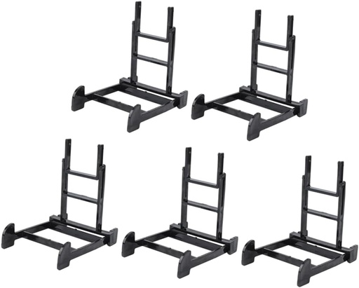 [BRSRAY33OIFAKCDO] Cabilock 5pcs Plastic Plate Holders Multipurpose Display Stands Display Cabinet for Home Decor
