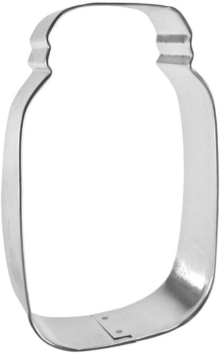 [BRSWGGALPIOROD3Z] Mason Jar 4.5 Inch Cookie Cutter from The Cookie Cutter Shop – Tin Plated Steel – Made in the USA