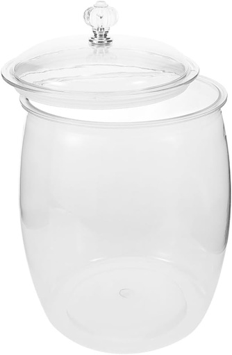 [BRSRA237BN6G2AA6] Alipis Plastic Jar Airtight Seal Food Storage Tank Jar Lid for Cookies Candy Random Color