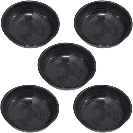 [BRSWIAA7BAGWOEY7] Set of 5, Windmill (Black), 6.3 inches (16 cm) Ball, 6.3 x 2.2 inches (5.5 cm), Japanese Tableware, Sake Pot, Restaurant, Ryokan, Commercial