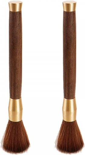 [BRSROHD7BAGQE2T6] 2PCS Coffee Brush, Coffee Grinder Cleaning Brush Machine Cleaning Tool with Wood Handle & Natural Soft Bristles for Home Kitchen