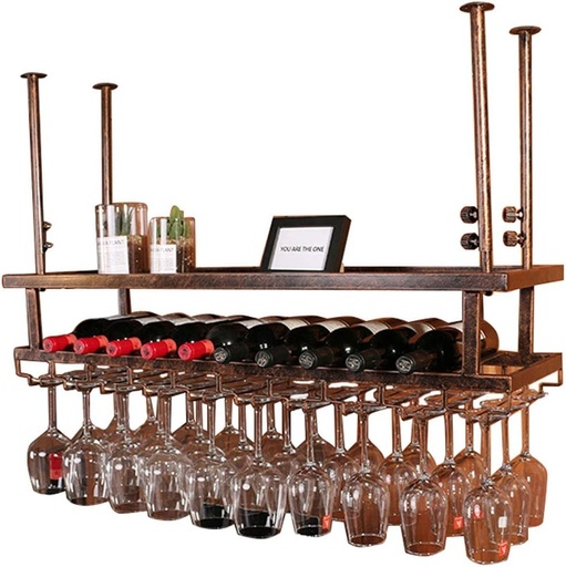 [BRSRAGL6OR4GKGT2] Wine Racks 2-Tiers | Wine Bottle Holder | Glass | Goblet Rack | Display | Champagne | Shelving |Organizer | Floating Wine Cellar Bar Accessories Upside Down