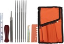 Hipa 12 Pack Chainsaw File, Chainsaw Sharpener Kit, 5/32", 3/16", 7/32", 1/8", 11/64", 13/64" Round Chainsaw Sharpening, 6 Inch Flat File,Depth Gauge,Quick Check Gauge, Chain Saw Sharpener Tool