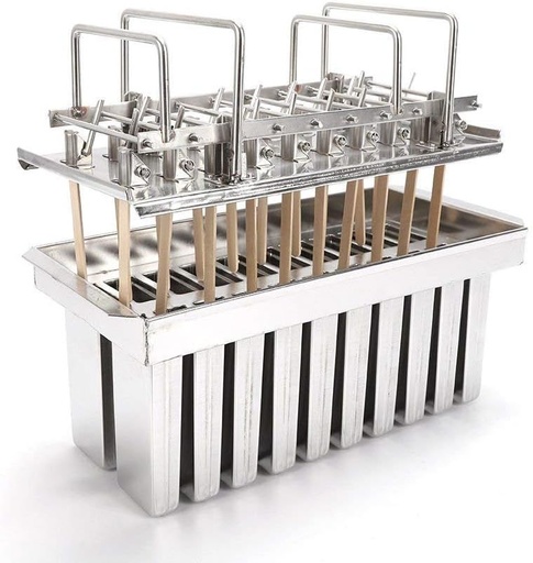[BRSWGFI3OJYQIDLH] Eapmic 20PCS Stainless Steel Ice Cream Pop Molds Frozen Popsicle Maker Lolly Mould Ice Cream Stick Holder + Cleaning Brush